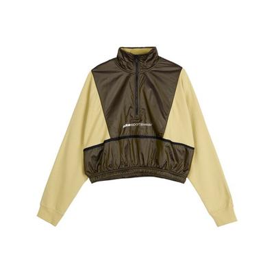 Color-Block Fashion American-Style Pullover Jacket Sweatshirt for Women