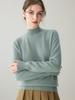 Women's Seamless Cashmere Half-High Neck Pullover - Soft, Warm, Long Sleeve Casual Sweater