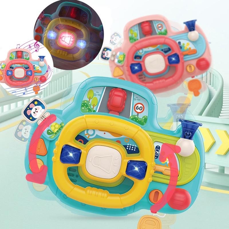 Multi-functional Children's Toy Steering Wheel With Lights And Music By Huang Er