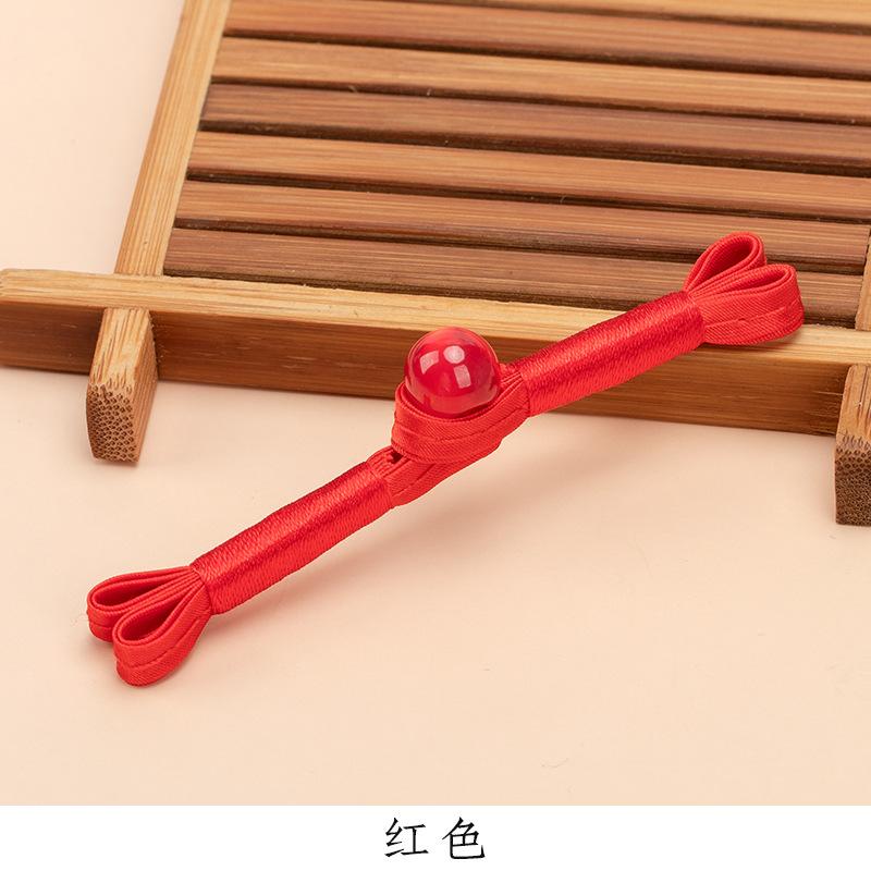 5 Pair Cheongsam Buckle Button Retro Dovetail Winding One-word Buckle Tang Clothing Hanfu Hand-woven Button Accessories