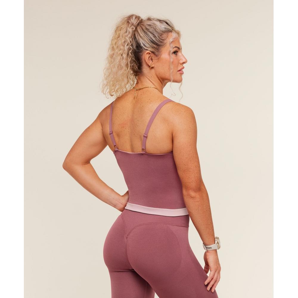 Gymshark Interval Seamless Midi Tank Reset Pink Light Pink B6b1j Kdhk