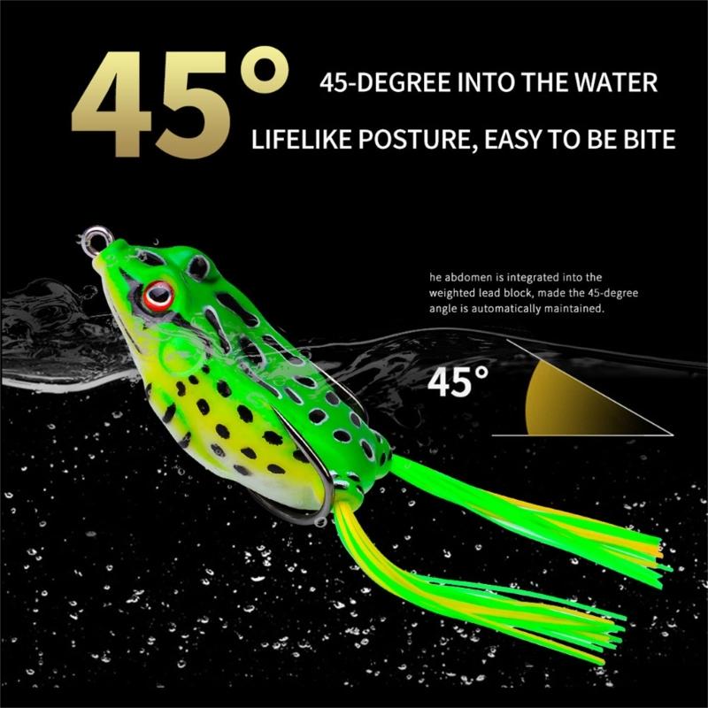 2Pcs Simulated Frogs Fishing Lures with Hook Frogs Lures Soft Tube Baits Reallistic Fishes tail Artificial Lures Enduring