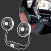 360° Car Fan Magnetic Fan Adjustable Universal Car Rear Auto Cooling Fan Auto Cooling Fan Double Head Small Fan
