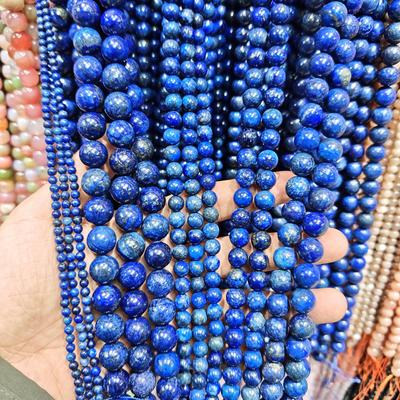 Lapis Lazuli Loose Beads for DIY Jewelry Making – Natural Semi-finished Beading Accessories