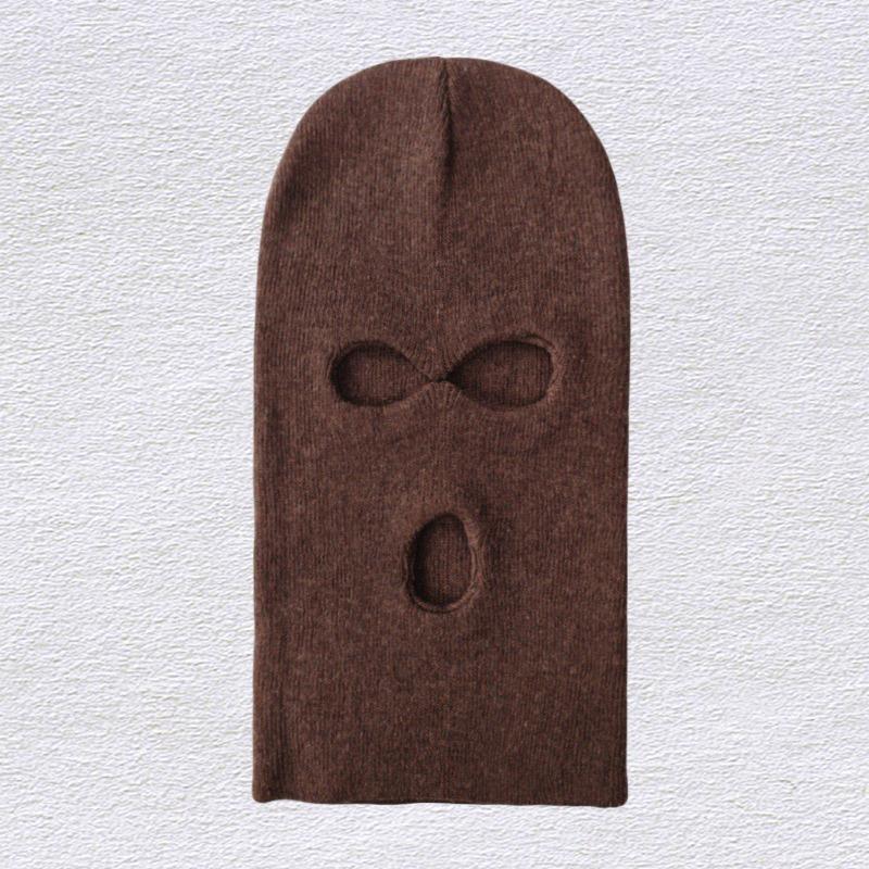 Hood elite social awesome mask cold hat men's hood funny three hole hood knitted hat