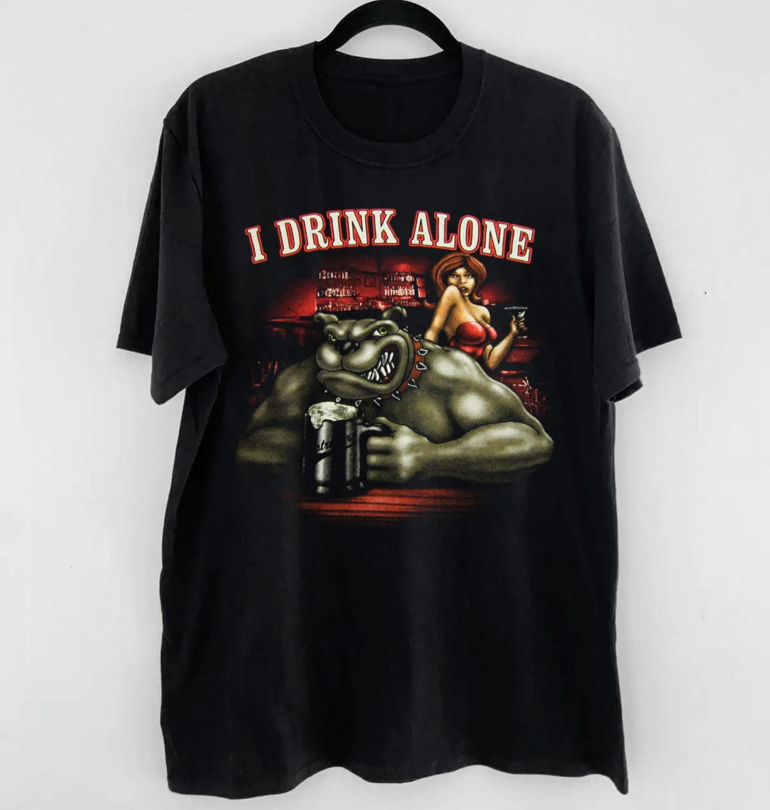 1991 GEORGE THOROGOOD I DRINK ALONE CONCERT Shirt Black Unisex S-5XL XS
