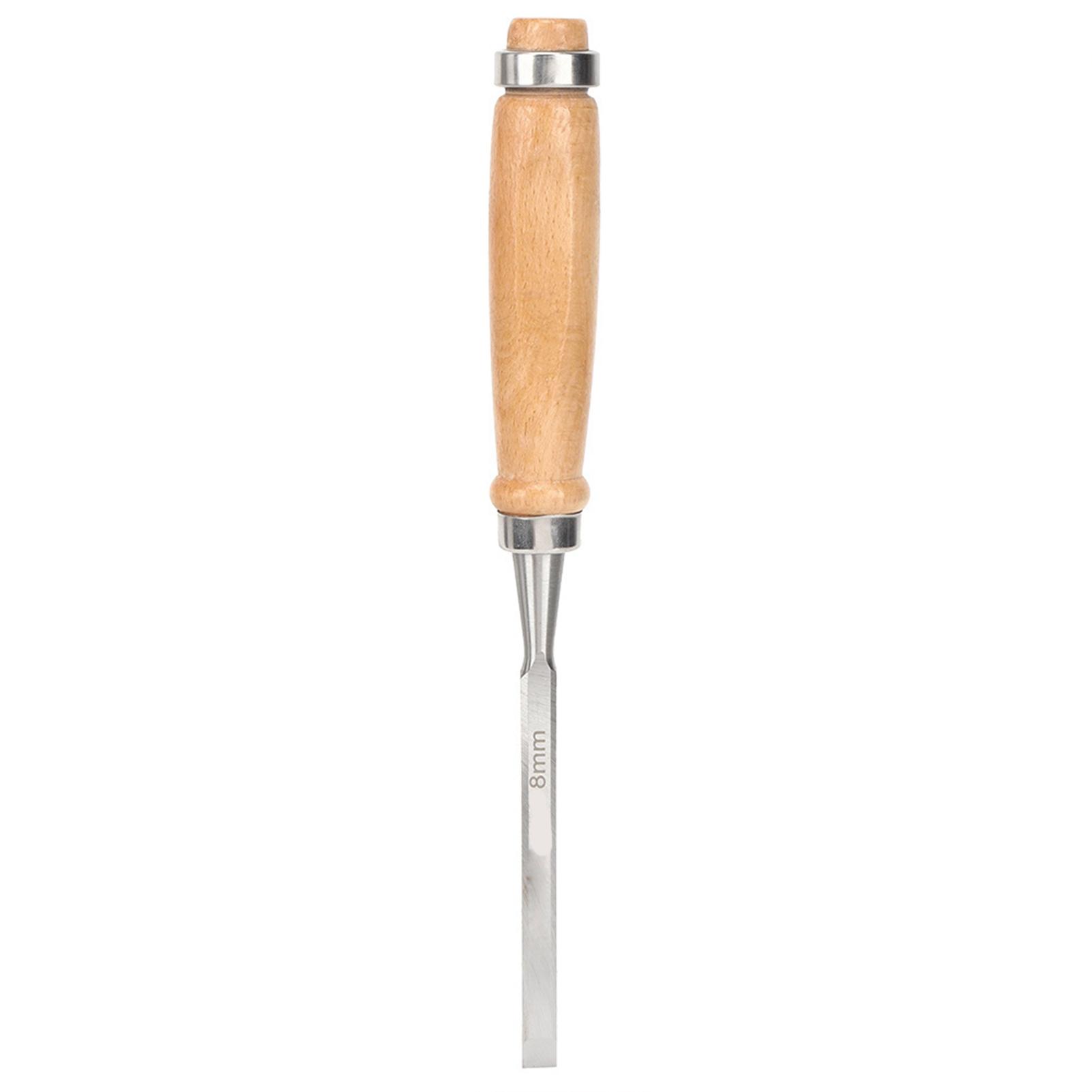 

Wood Chisel Durable Chrome Vanadium Alloy Steel Carpentry Woodworking Hand Tool 8mm
