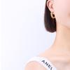 Fashion Hypoallergenic Jewelry 18K Gold Plated Stainless Steel Iced Out Cubic Zirconia Tennis Stud Earrings YF2616