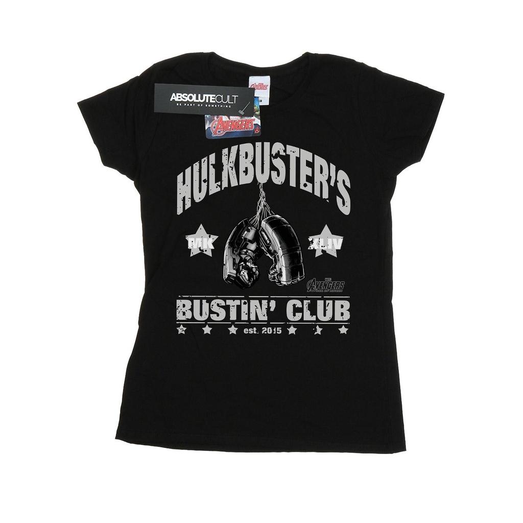 Marvel Womens/Ladies Iron Man Hulkbuster´s Bustin´ Club Cotton T-Shirt