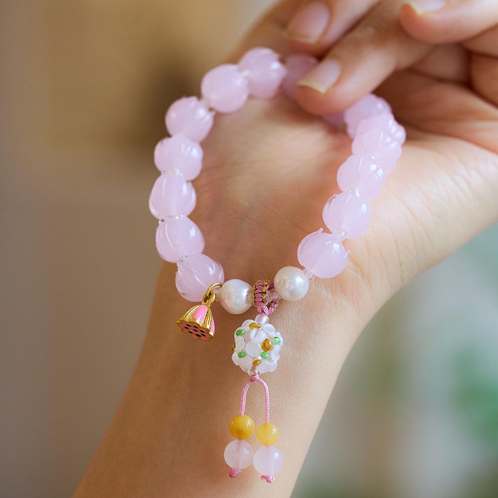 

Браслет з флюоритовим левом у стилі храму - етнічний дизайн для жінок