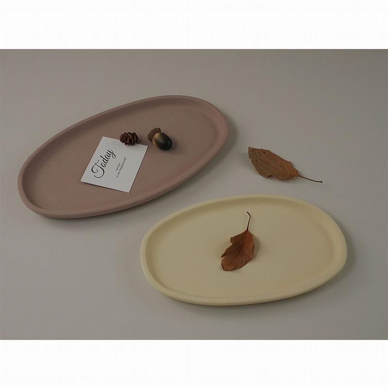 DIY Crystal Epoxy Silicone Molds Gypsum Cement Round Oval Tray Storage Tray Tea Plate Creative Mirror Silicone Mold For Resin