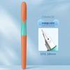 Refillable Ergonomic Fountain Pen for Students - Transparent Colored Plastic Design