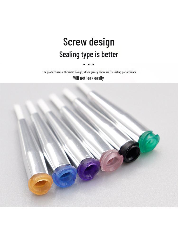 2mm Brush Needle Head: Glue Dispenser, Round Mouth, Coating Brush, Plastic Base, Screw Thread