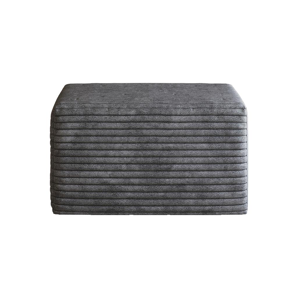 Y152-OTTOMAN-DARK 1 Poef Donkergrijs