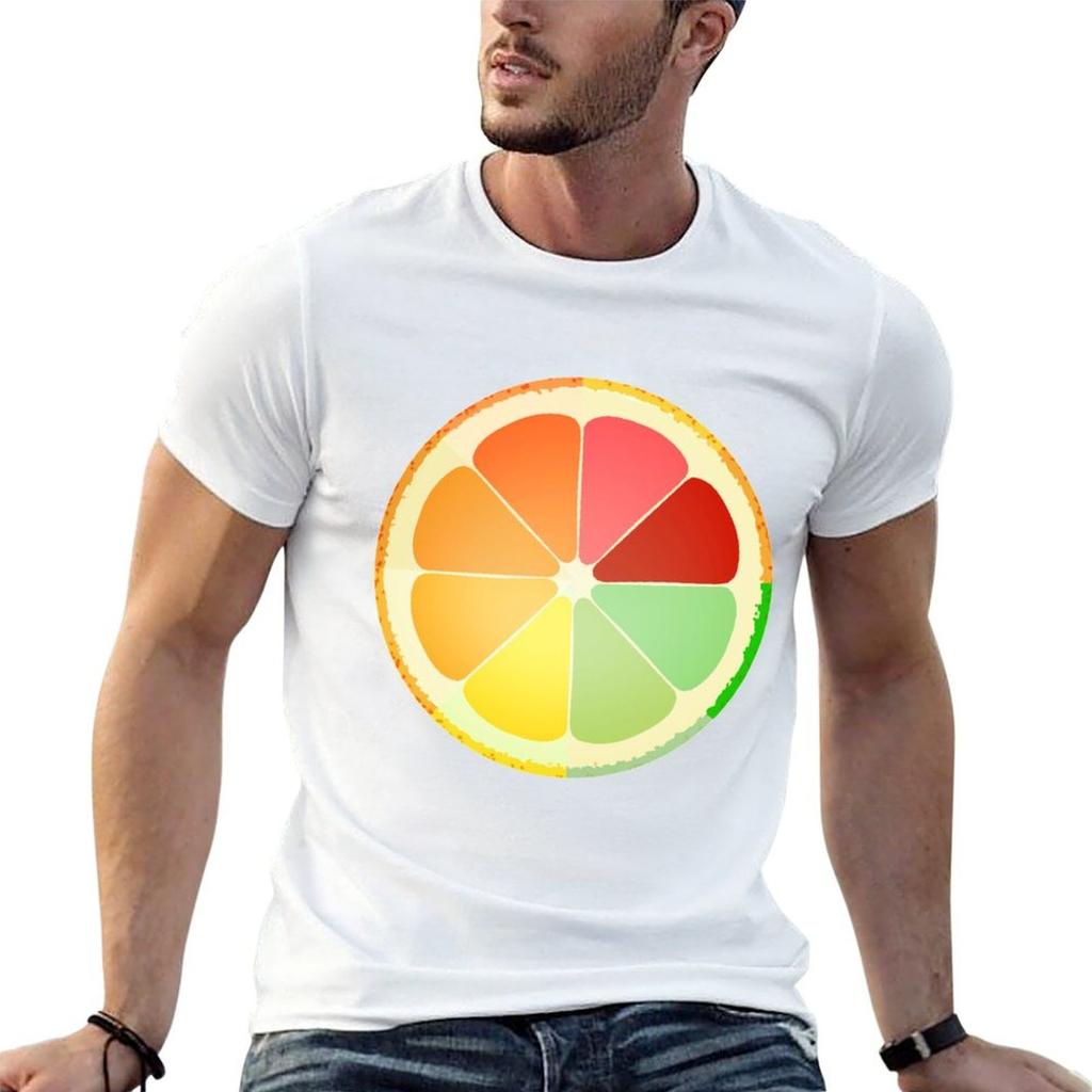Citrus T-Shirt Retro Print Casual Top