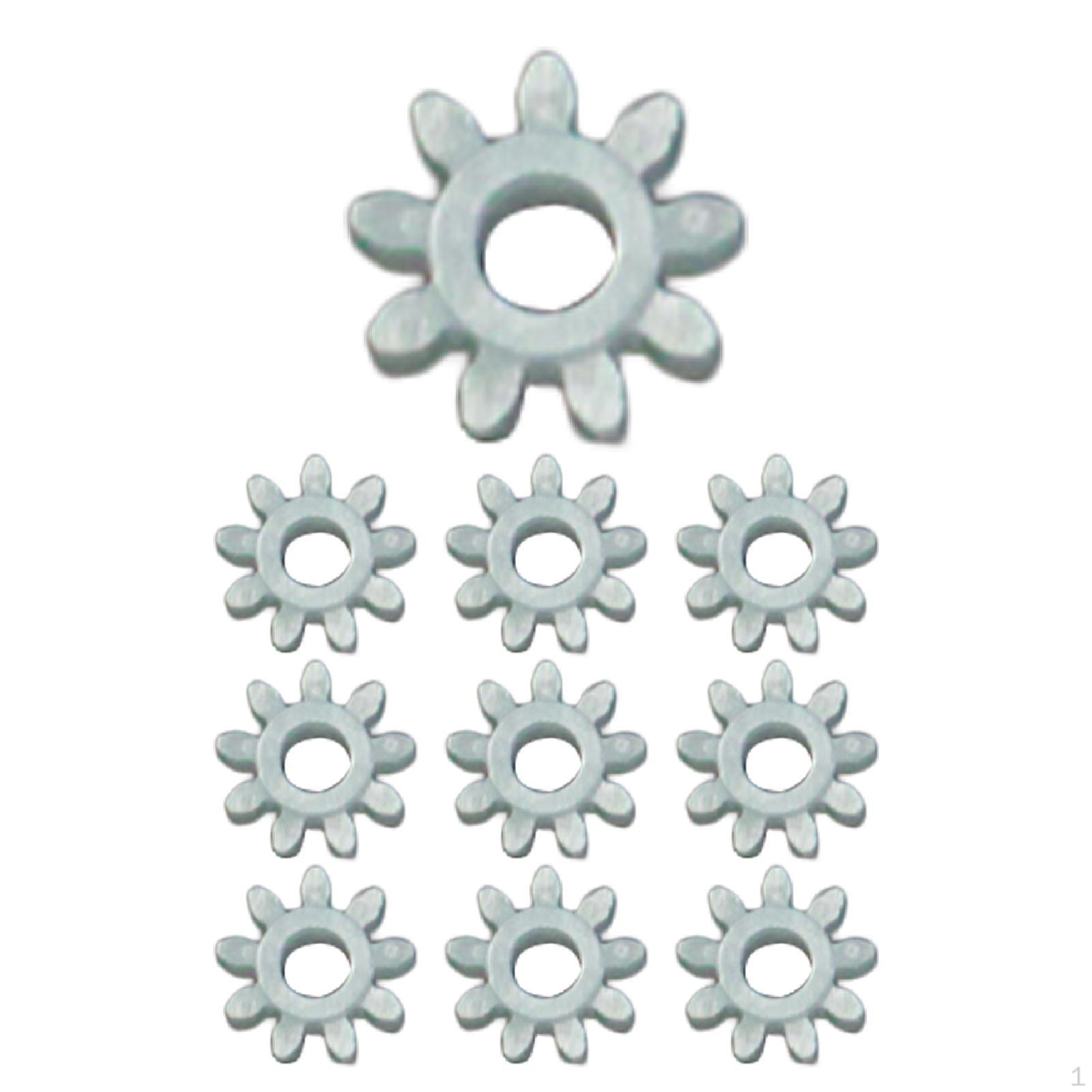 

10 Pieces Transmission Gear Electric Train Accessories Single Layer for 1/87 20T