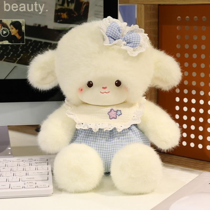 

Бегущий Рай Милая Бегущая Овечка Кукла Плюшевая Игрушка Успокаивающая Кукла Кукла Детский Подарок на День Рождения 35cm（0.21kg） синий