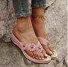fashion Summer 2024 Shoes Woman Open Toe Bowknot Sandals Slippers Women Beach Flat Slides Slip On Flip Flops Slippers sandals women