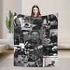 Plk Kpop Music Singer Photo Flannel Blanket Soft Bedding Throws for Couch Chair Travel Office Novelty Bedspread Sofa Bed Cover
