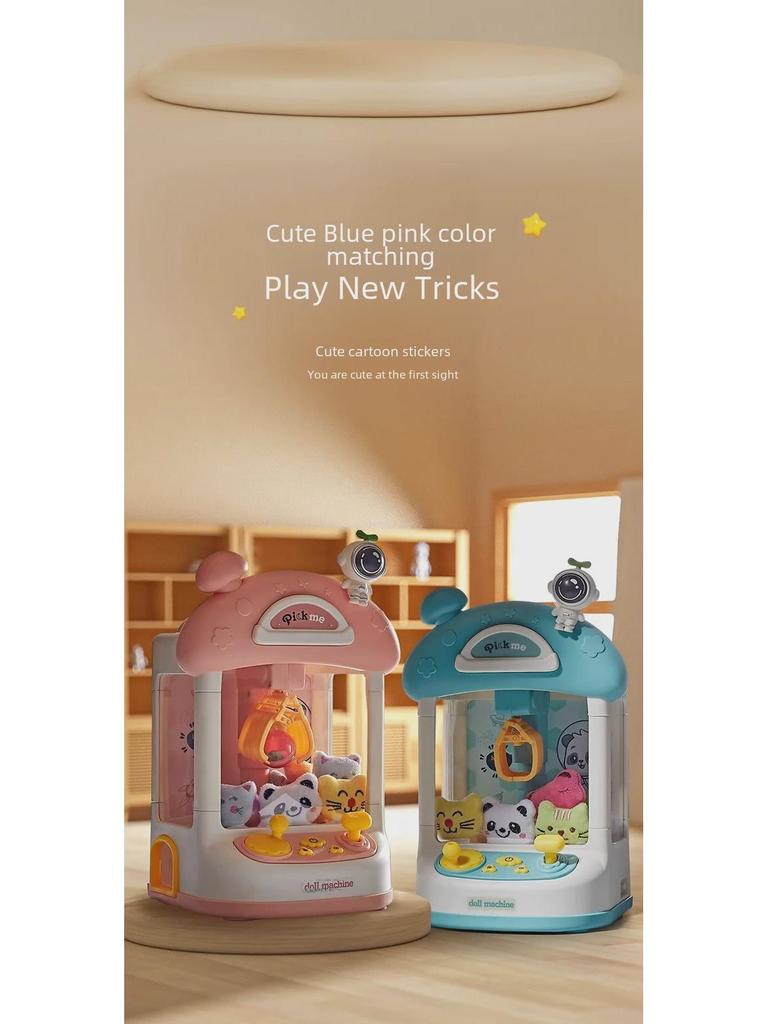 Mini Claw Machine Toy for Kids - 4+ Birthday Gift with 3 Doll Clips