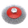 4PCS/6PCS Wire Brush Wheel Cup Brush Set Carbon Steel Wire Brushes for 5/8" 11UNC Angle Grinder Knot Deburring Remove Rust Met