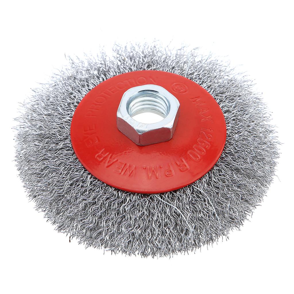 4PCS/6PCS Wire Brush Wheel Cup Brush Set Carbon Steel Wire Brushes for 5/8" 11UNC Angle Grinder Knot Deburring Remove Rust Met