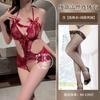 Sexy lingerie sexy hot lace one-piece pure desire bow small chest free uniform tights