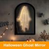 Spooky Halloween Ghost Mirror Creative LED Ghost Mirror Hologram Ghost Mirror  Prank Decor