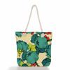 Multifunctional Flower  Printed Thick Rope Shoulder Beach Bag 7585