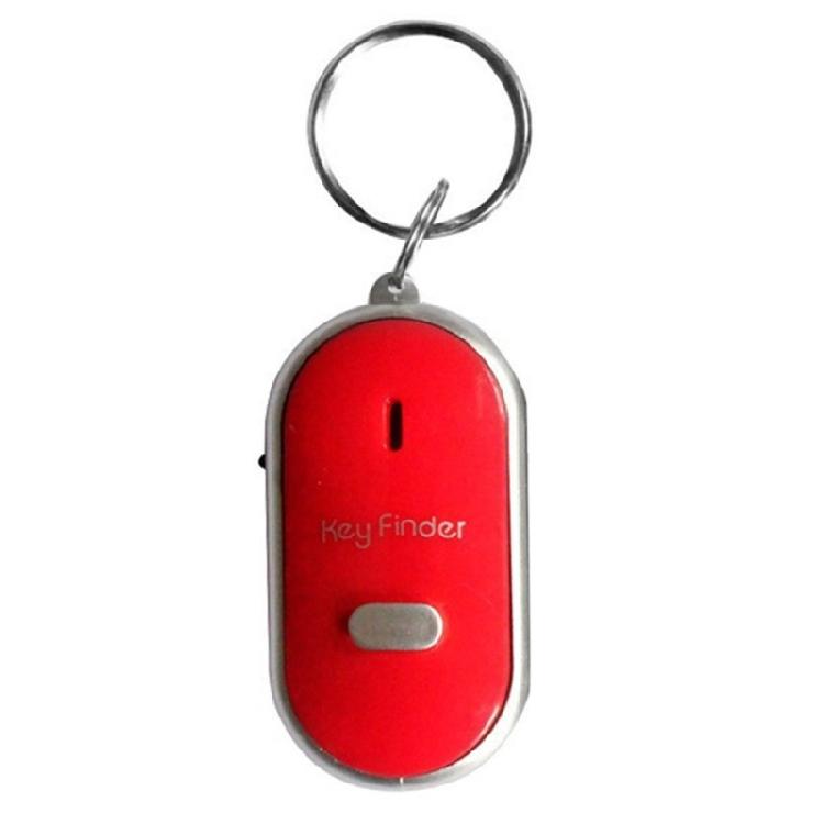 Remote Keychain Finder Loss Locator Whistle Lost Key Finder Car Keys Anti Lost Device with LED Flashing Light & Beeping