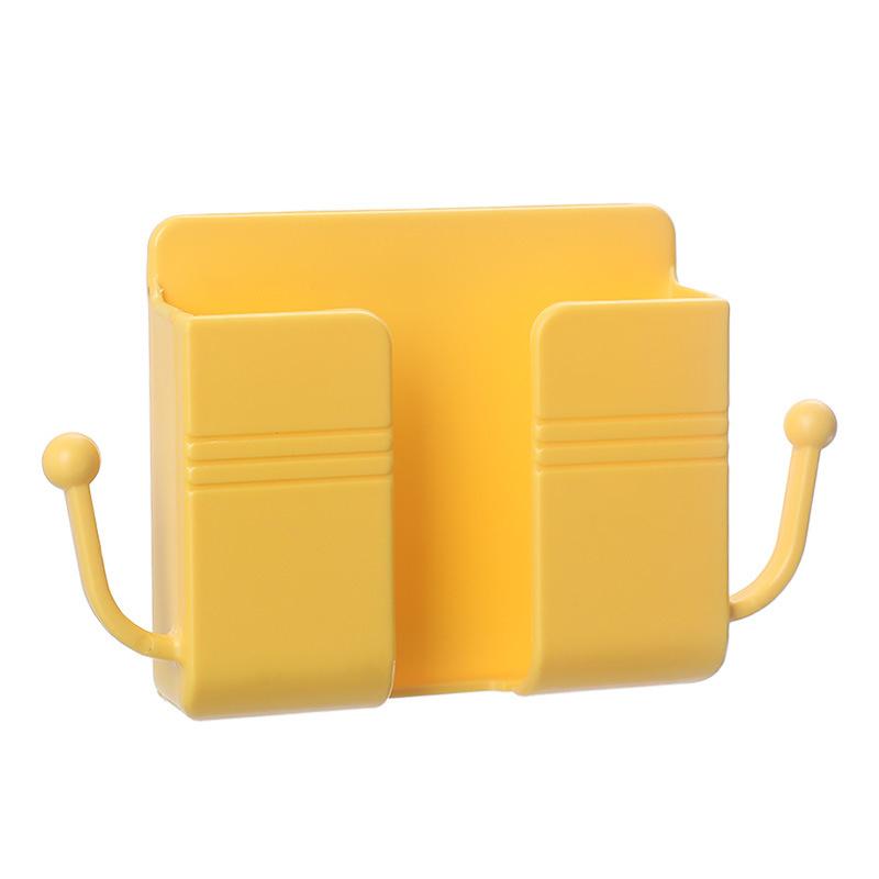 Wall Mount Phone Holder, Phone Stand For Bed, Wall Mounted Shower Phone Holder Remote Control Holder With Hooks