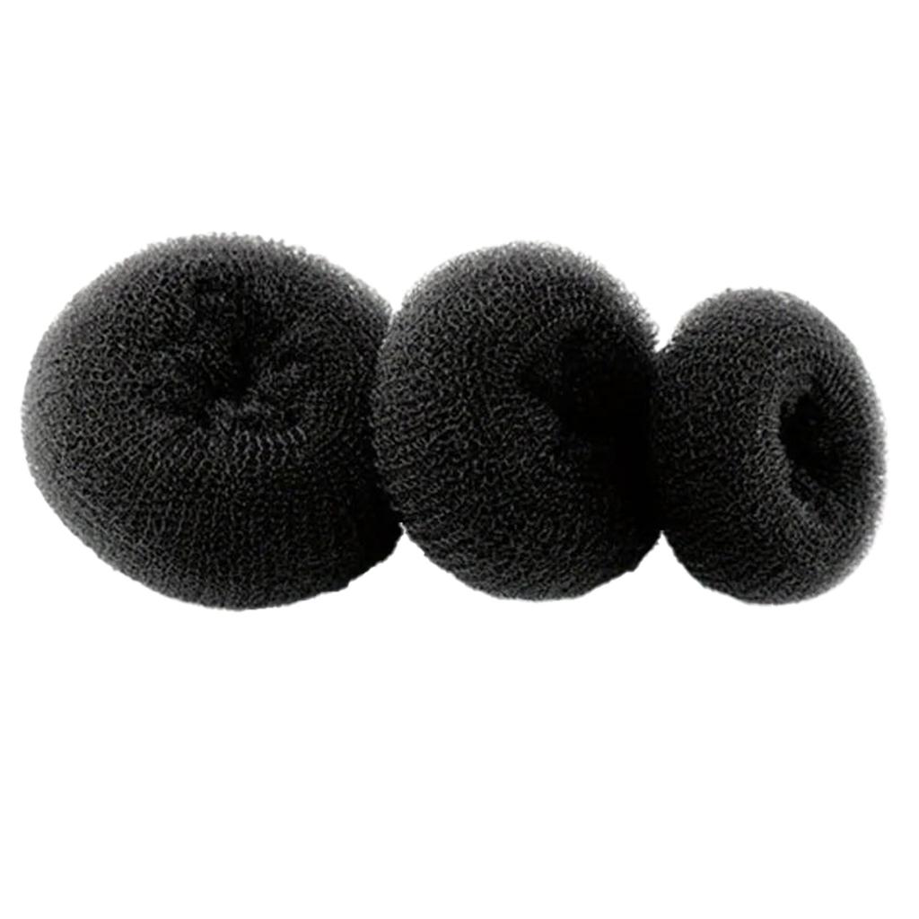 3Colors Fashion Elegant Hair Bun Donut Foam Sponge Easy Big Ring Hair Styling Tools Hairstyle Hair Accessories For Girls Women