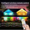 Smart RGBIC Eaves LED Strings Permanent Outdoor Lights Bluetooth Light DIY Waterproof Music Sync for Party Christmas Holiday