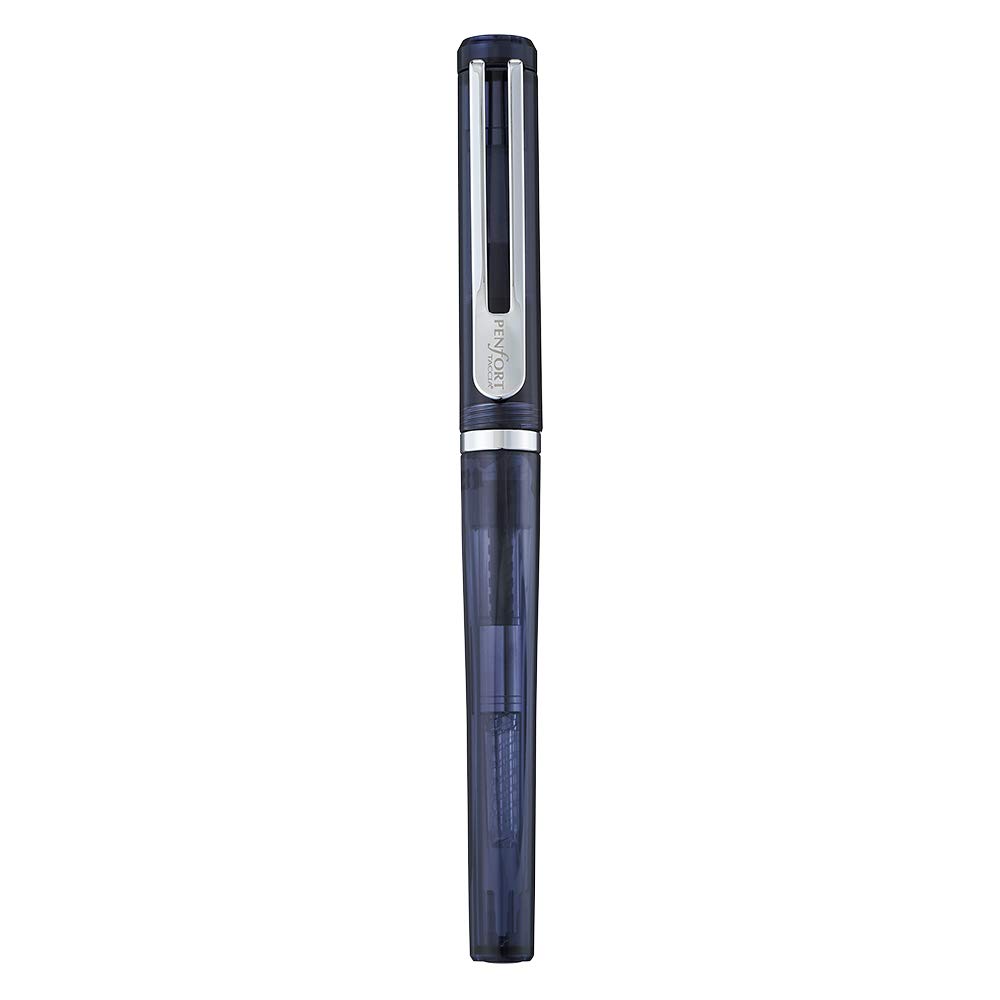 Nakabayashi TACCIA Facet Fountain Pen, Clear Black, Medium Nib, TPF-001-CBK-M