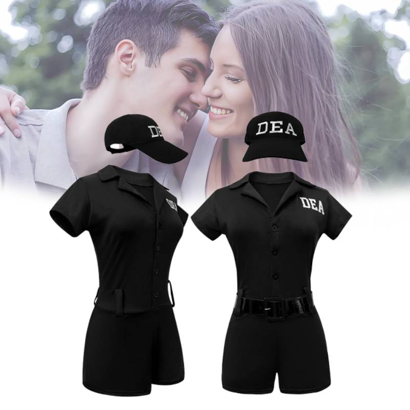Costume Policewoman Cosplay Anime Character Halloween Party Fashion Role Play
