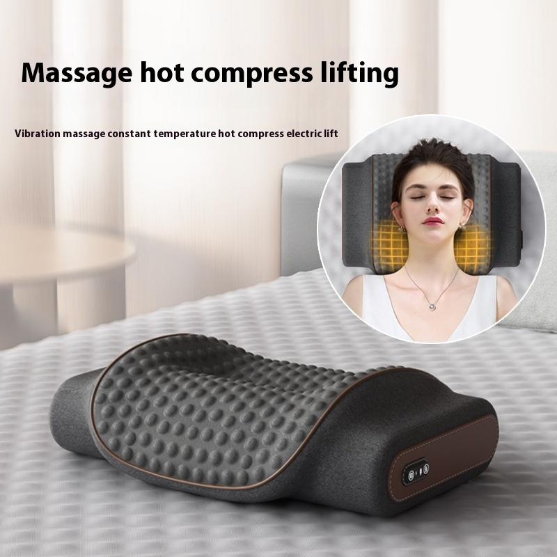 New Relieve Fatigue Airbag Neck Massage Constant temperature hot compress Pillow Electric vibrate Smart Kneading Massage Pillow