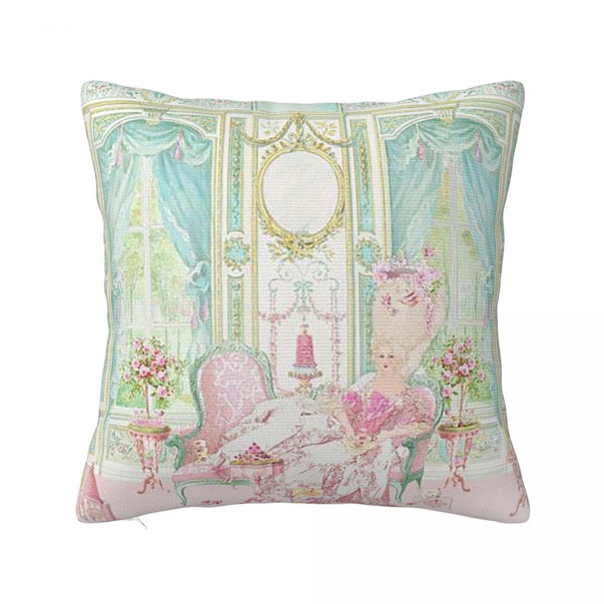 

Marie Antoinette The Pink Room Pillowcase Cushion Comfort Throw Pillow Sofa Decorative Cushions Used for Home Living Room 22x22Inch