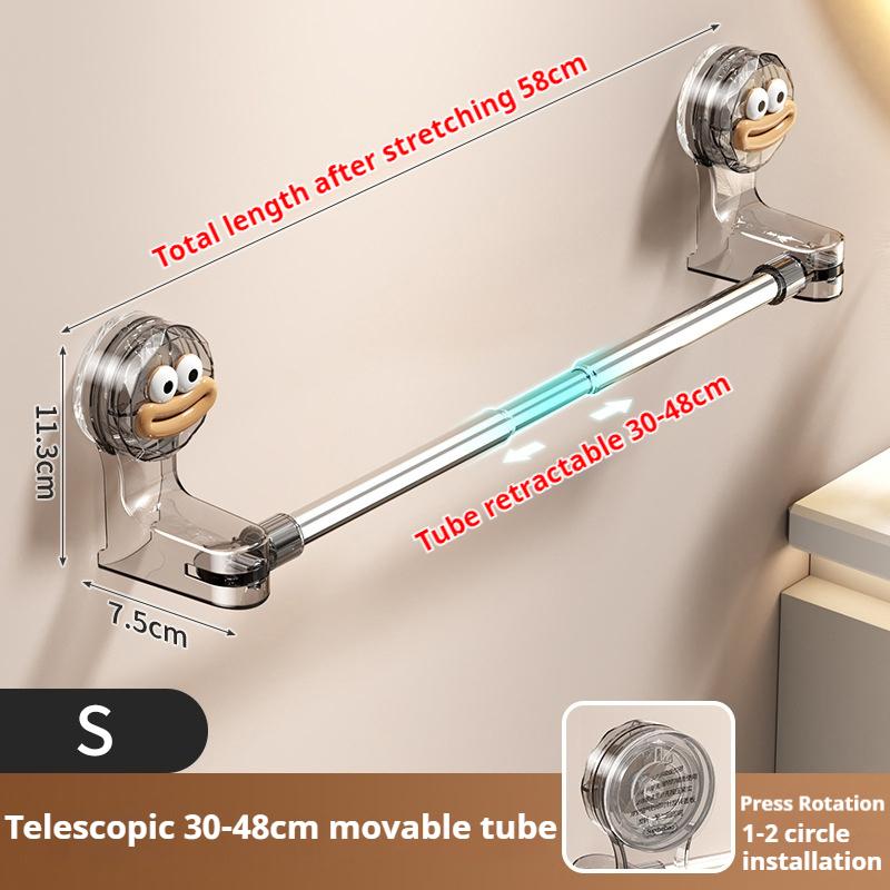 

Bathroom Slipper Rack Suction Cup Wall Mounted Rack Simple Stable Hooks Space-Saving Shower Hooks Punch Free Shoe Drying Holder