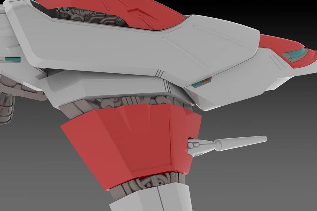 PLUM Darius Silver Hawk 3F-1B SPACE FIGHTER, 1/144 Scale, Pre-Colored Plastic Model Kit, Approximately 140mm Long (PP148)