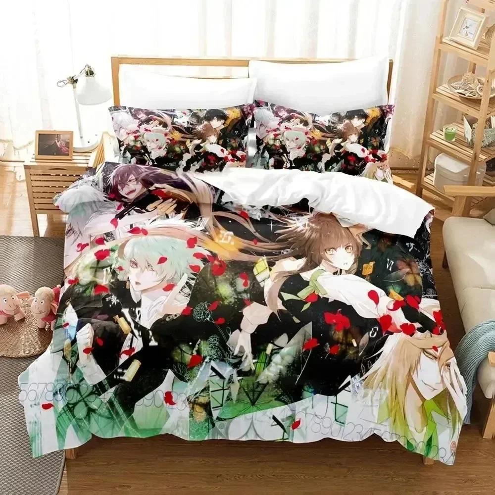 3D Print Anime Game Collar X Malice Bedding Set Printed With Pillowcase Bed Duvet Cover Soft Single Double Queen Super King Size