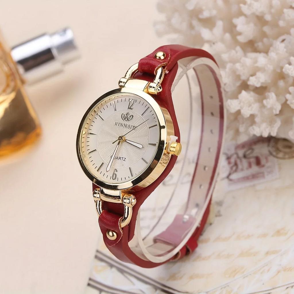 Leather Strap Watch Strap Fashion Quartz Watch Fancy Jewelry Sophisticated And Watch