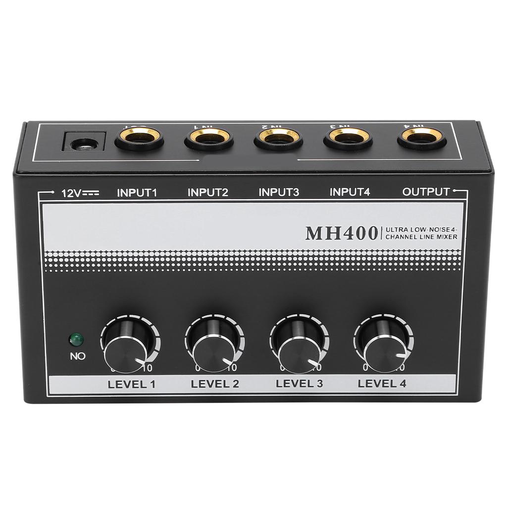 Sound Mixer 4 Kanäle Line Rauscharm Mini Kompakt für Club Bühne