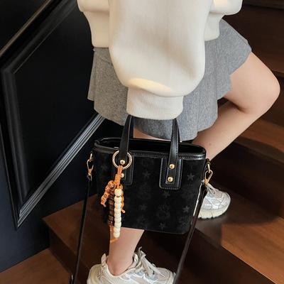 Popular Bags Women's New Trendy High-quality Textured Hand Bags Shoulder Crossbody Bucket Bags