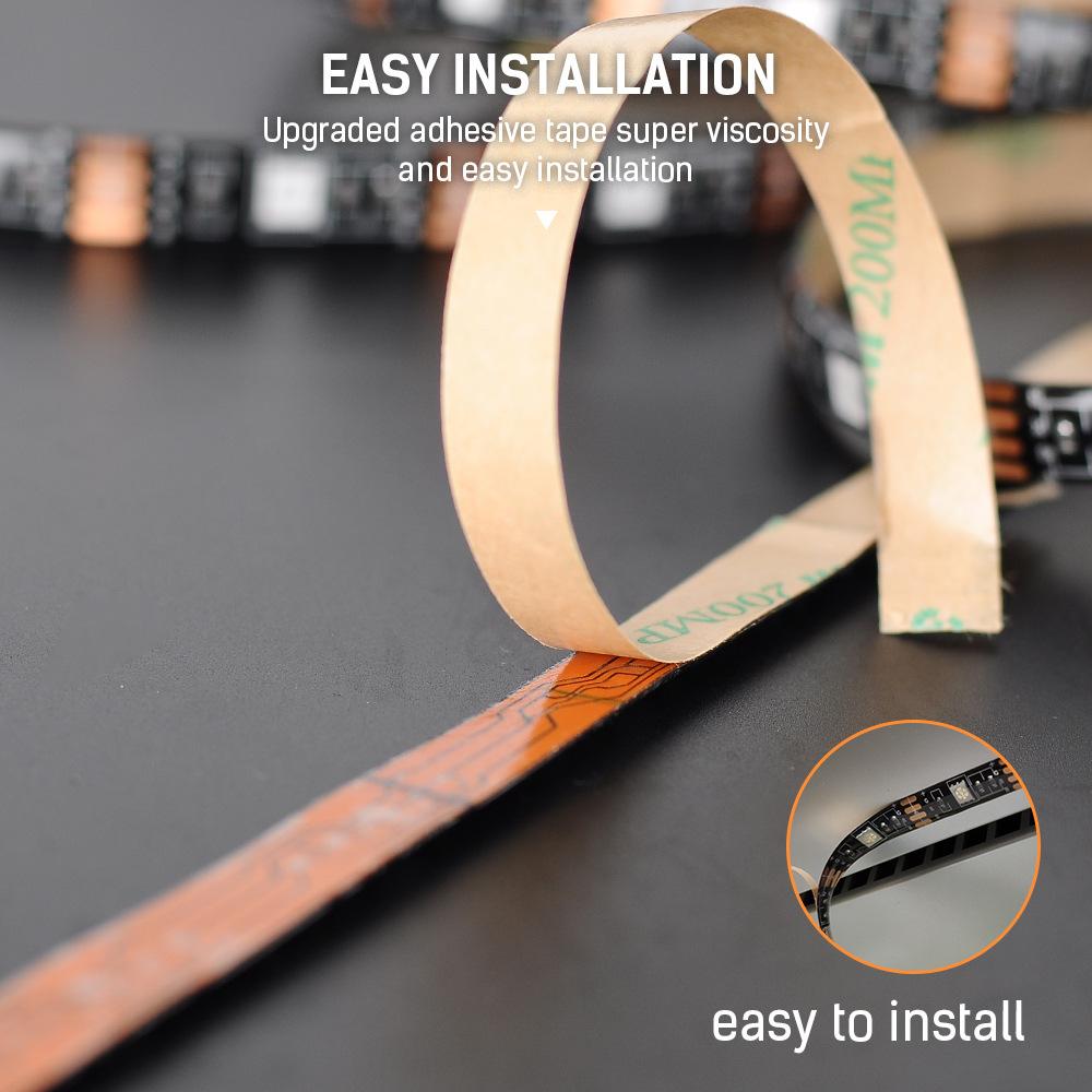 Led Light Strip for TV 3M USB TV Led Backlight with Remote Control Dimmable Light Flexible RGB LED for Bedroom, Living Room, Kitchen or Party