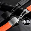 22mm Premium-Grade Rubber Watch Strap Curved End Men Folding Wrist Band Bracelet for MIDO Tissot Seastar T120.407 Watchband