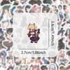 60pcs Game Stickers Anime Beauties Waterproof Sticker for DIY Scrapbooking Stationery Handbook Phone Water Cup
