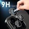 NORTHJO 2 Sets for iPhone 16 Pro/16 Pro Max Tempered Glass Camera Lens Film CD Veins Metal Ring Lens Guard