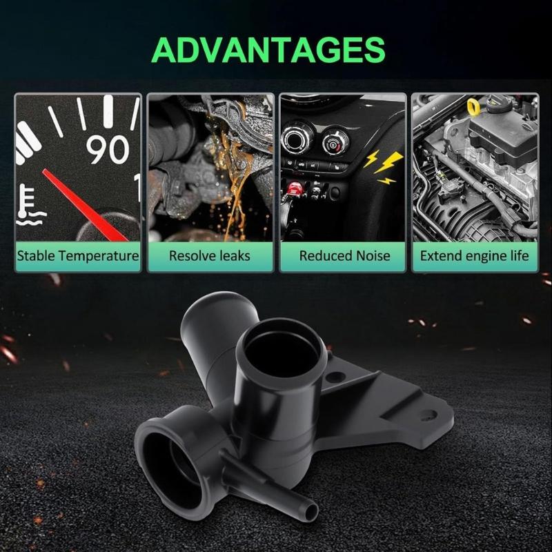 Universal Coolant Filler Neck with Secure Locking Mechanism 16502 21010 Coolant Filler Neck Assembly for Car 00-05