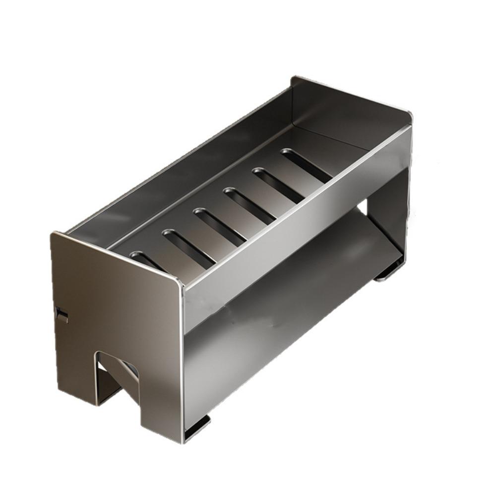 

Large Capacity Sink Storage Organizer Ventilated Kitchen Storage Rack Sink Drain Rack Washbasin серый