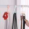 Four-claw Hook, Multi-functional and Rotatable, Scarf and Bag Storage Rack, Non-drilling Plastic Hook, Thickened Coat and Hat Hook